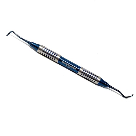 A2Z Scilab Hollow Handle Sickle Scaler 204S Blue Titanium Double Ended Stainless Steel Dental Tool A2Z-ZR932